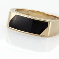 Histoire d'Or Chevaliere Plaqué Or Gregh Email Clearance