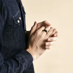 Histoire d'Or Chevaliere Plaqué Or Gregh Email Clearance