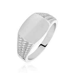 Histoire d'Or Chevalière Argent Blanc Charites Online