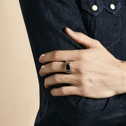 Histoire d'Or Chevalière Argent Blanc Python Email Et Oxyde De Zirconium Best