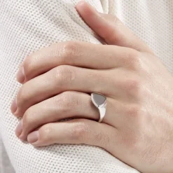 Histoire d'Or Chevalière Argent Blanc Sami