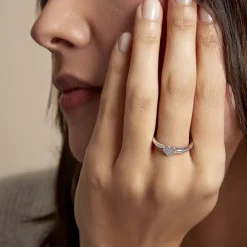 Histoire d'Or Chevalière Argent Deep In Love Oxydes De Zirconium Outlet