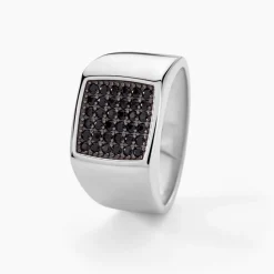 Histoire d'Or Chevalière Argent Otylia Oxydes De Zirconium Best