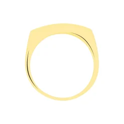 Histoire d'Or Chevalière Benton Rectangulaire Ligne Or Bicolore Clearance