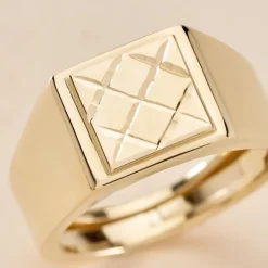 Histoire d'Or Chevalière Chus Or Jaune Discount