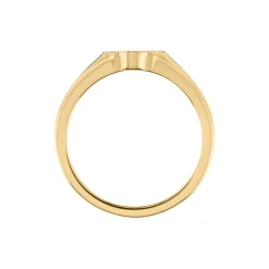 Histoire d'Or Chevalière Cosma Plaqué Or Jaune Oxyde De Zirconium New