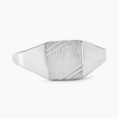 Histoire d'Or Chevalière Daniel argent blanc