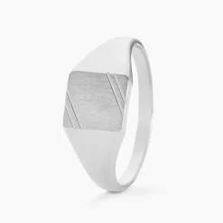 Histoire d'Or Chevalière Daniel argent blanc