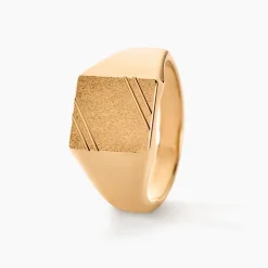 Histoire d'Or Chevalière Daniel plaqué or jaune Online