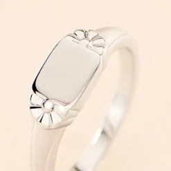 Histoire d'Or Chevalière Darian Argent Blanc Online