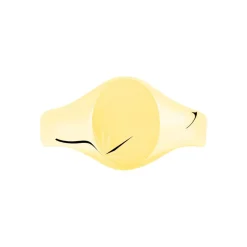 Histoire d'Or Chevalière Deimos Ovale Diamantee Soleil Or Jaune