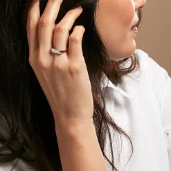 Histoire d'Or Chevalière Dotty Argent Blanc Best