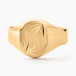 Histoire d'Or Chevalière Gerrard Ovale Diamantee Soleil Or Jaune Online