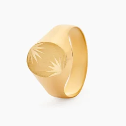 Histoire d'Or Chevalière Gerrard Ovale Diamantee Soleil Or Jaune Online