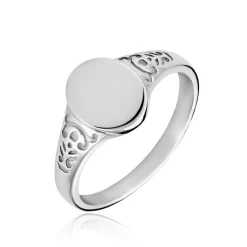 Histoire d'Or Chevalière Giacoma Argent Blanc Clearance