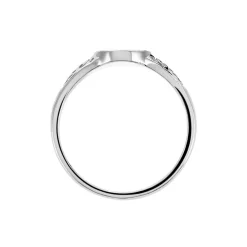 Histoire d'Or Chevalière Giacoma Argent Blanc Clearance