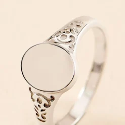 Histoire d'Or Chevalière Giacoma Argent Blanc Clearance