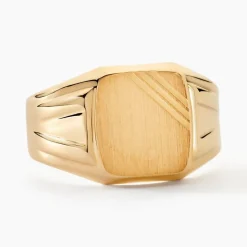 Histoire d'Or Chevalière Goliath Carree Diamantee Or Jaune Hot