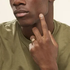 Histoire d'Or Chevalière Goliath Carree Diamantee Or Jaune Hot