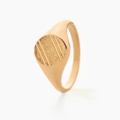 Histoire d'Or Chevalière Gregoire Plaqué Or Jaune Discount