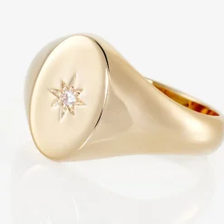 Histoire d'Or Chevalière Gwennen Plaqué Or Oxyde De Zirconium Online