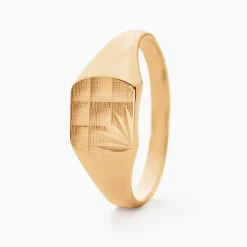 Histoire d'Or Chevalière Henry Plaque Or Jaune plaqué or jaune Outlet