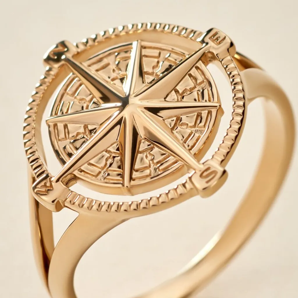 Histoire d'Or Chevalière Jet Plaqué Or Jaune