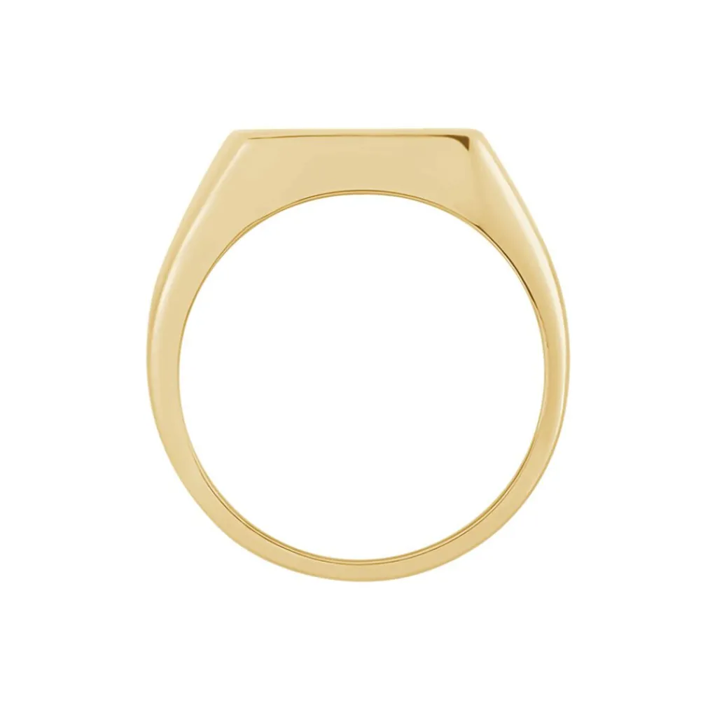 Histoire d'Or Chevalière Kauai Plaqué Or Jaune Pierre De Synthese Online