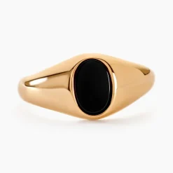 Histoire d'Or Chevalière Kauai Plaqué Or Jaune Pierre De Synthese Best