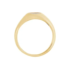 Histoire d'Or Chevalière Kauai Plaqué Or Jaune Pierre De Synthese Best