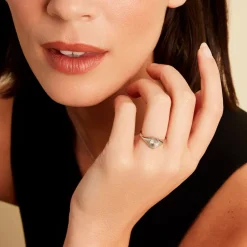 Histoire d'Or Chevalière Liao Argent Blanc Best