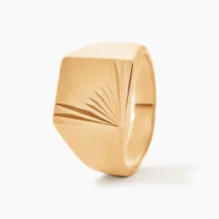 Histoire d'Or Chevalière Lionel Plaqué Or Jaune Online