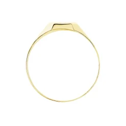 Histoire d'Or Chevalière Malcolm Carree Or Jaune Oxyde De Zirconium Sale