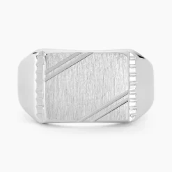 Histoire d'Or Chevalière Matthieu Argent Blanc Best