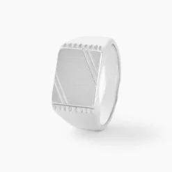 Histoire d'Or Chevalière Matthieu Argent Blanc Best