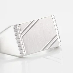 Histoire d'Or Chevalière Matthieu Argent Blanc Best