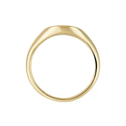 Histoire d'Or Chevalière Plaqué Or Crepinien Oxyde De Zirconium Hot