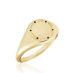 Histoire d'Or Chevalière Plaqué Or Jaune Hadrian Discount