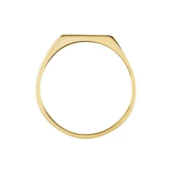 Histoire d'Or Chevalière Plaqué Or Jaune Alfonso Discount