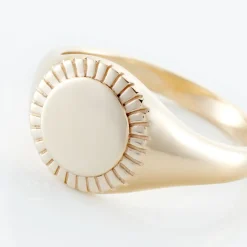 Histoire d'Or Chevalière Plaqué Or Jaune Louie Outlet