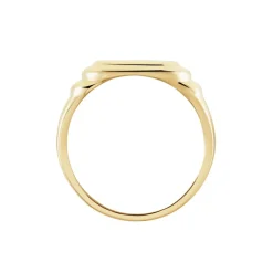 Histoire d'Or Chevalière Plaqué Or Jaune Eliseo New