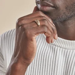 Histoire d'Or Chevalière Plaqué Or Jaune Asa Oxydes De Zirconium Clearance