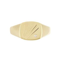 Histoire d'Or Chevalière Plaqué Or Khepri Oxyde De Zirconium Best