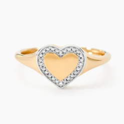 Histoire d'Or Chevalière Promesse Pour L'eternite Or Jaune Diamant Best