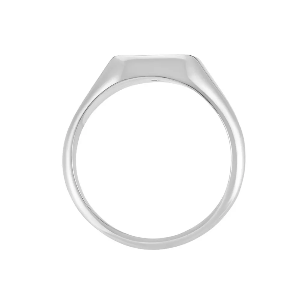 Histoire d'Or Chevalière Renelia Argent Blanc Blanc Onyx New