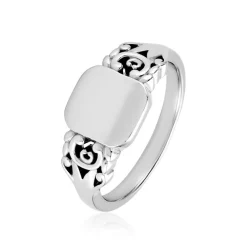 Histoire d'Or Chevalière Rita Argent Blanc Outlet