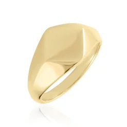 Histoire d'Or Chevalière Sebastiano Plaqué Or Jaune Best