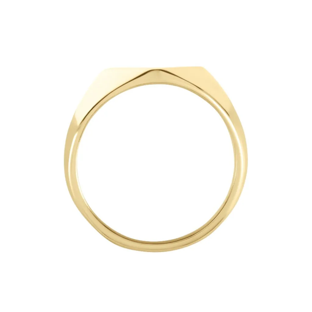 Histoire d'Or Chevalière Sebastiano Plaqué Or Jaune Best