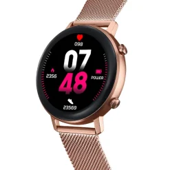 LOTUS Coffret De Montre Connectée Smartwach Noir cadran rose fond personnalisable bracelet alliage rose Online