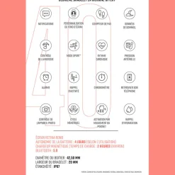 LOTUS Coffret De Montre Connectée Smartwach Noir cadran doré fond personnalisable bracelet alliage doré Outlet